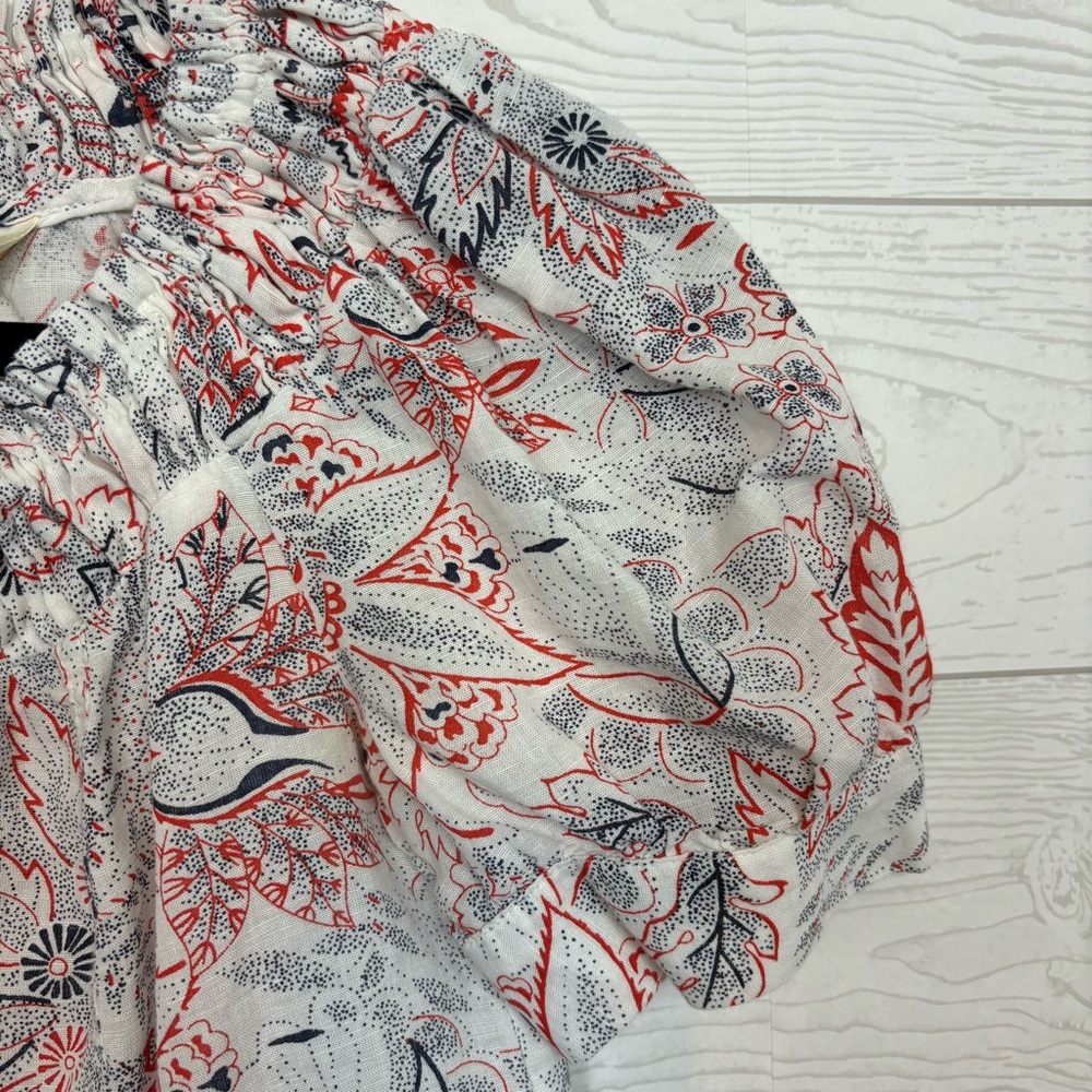 Maeve By Anthropologie Floral Print Button Down Blouse Size 2 - Picture 4 of 8